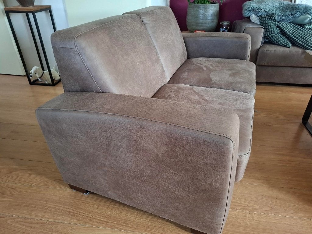 2 zits bank Type Torino Western Taupe, Ophalen, Overige materialen, Gebruikt, 150 tot 200 cm