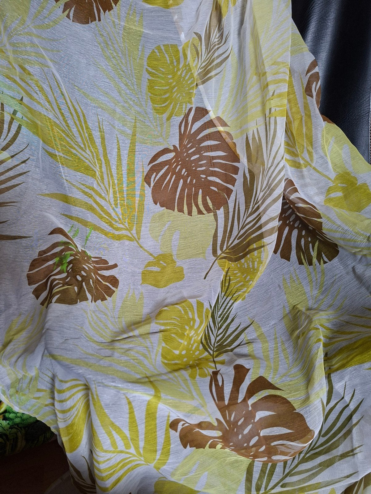 4x Nieuwe Vitrage Kant en Klaar 135x280 cm, Groen, 100 tot 150 cm, 200 cm of meer, Nieuw