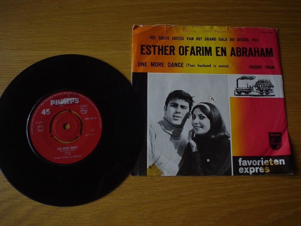 Single favorieten expres Esther Ofarim en Abraham, Ophalen of Verzenden, Zo goed als nieuw, 7 inch, Nederlandstalig