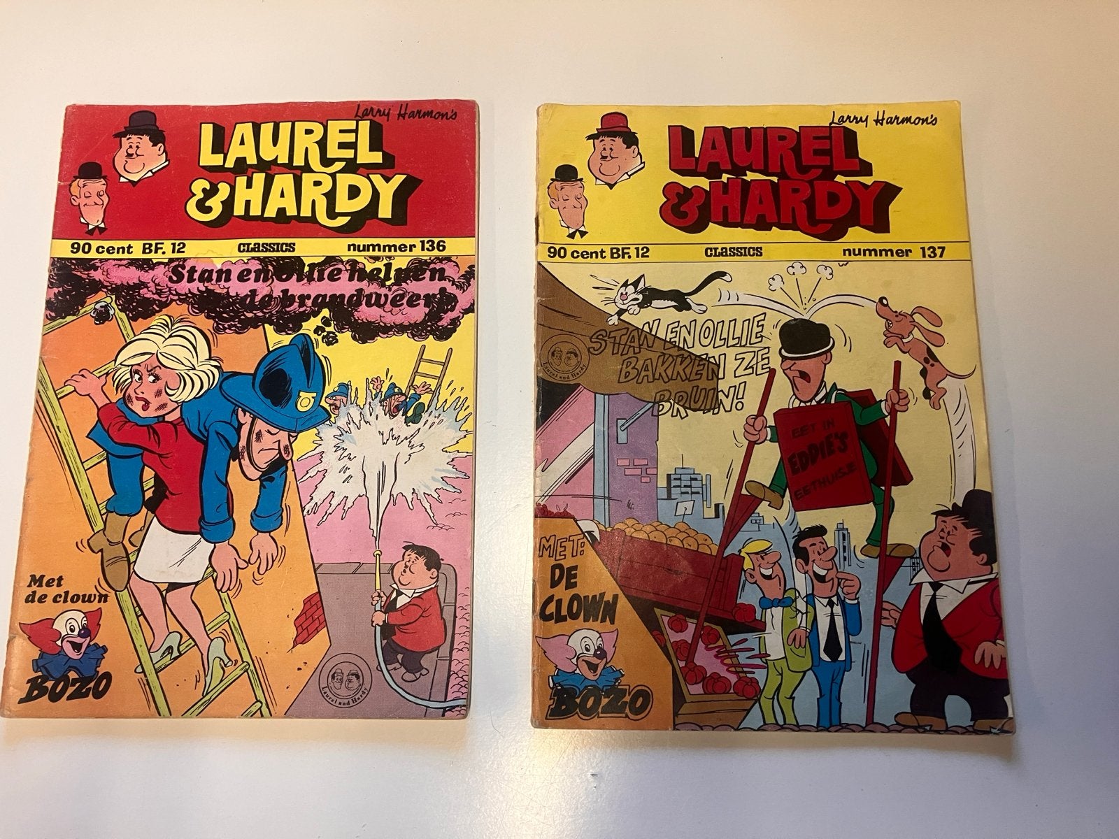 Laurel & Hardy Classics Nrs. 136 & 137 - Vintage Stripboeken, Boeken, Meerdere stripboeken, Ophalen of Verzenden, Gelezen