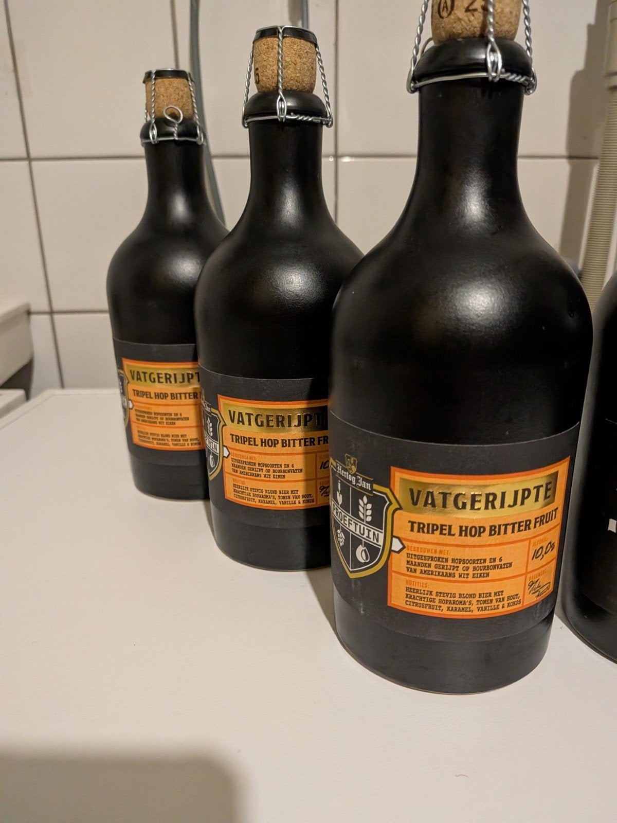 2x Hertog Jan Vatgerijpte Tripel Hop - Proeftuin, Ophalen of Verzenden, Nieuw, Flesje(s), Hertog Jan