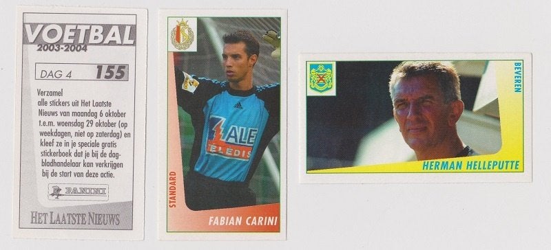 Panini Voetbal Stickers België 2003-2004, Verzenden, Zo goed als nieuw, Buitenlandse clubs, Poster, Plaatje of Sticker