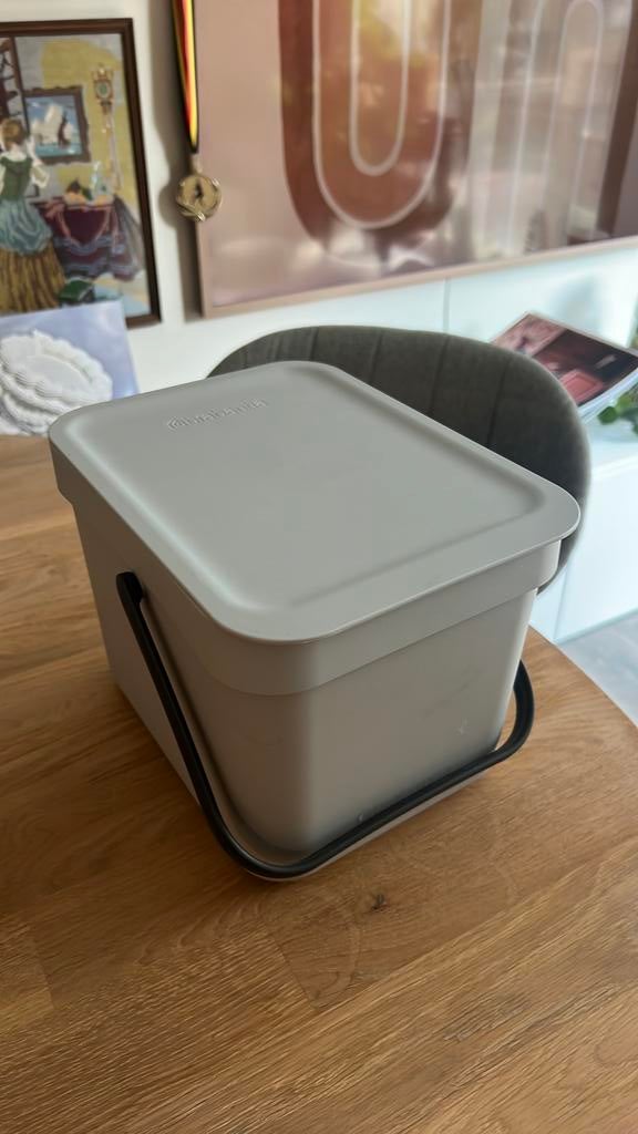 Brabantia Sort & Go Afvalscheidingsbakje, Ophalen, Kunststof, Zo goed als nieuw, Minder dan 10 liter