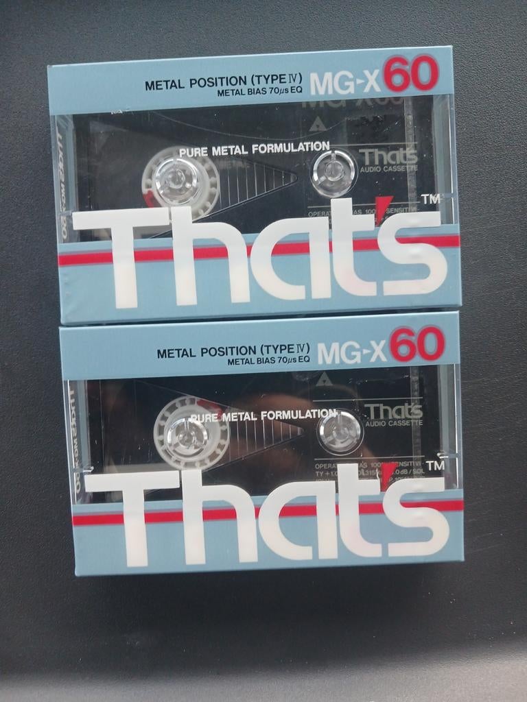 Nieuwe That's MG-X 60 audiocassette, ongeopend, Ophalen