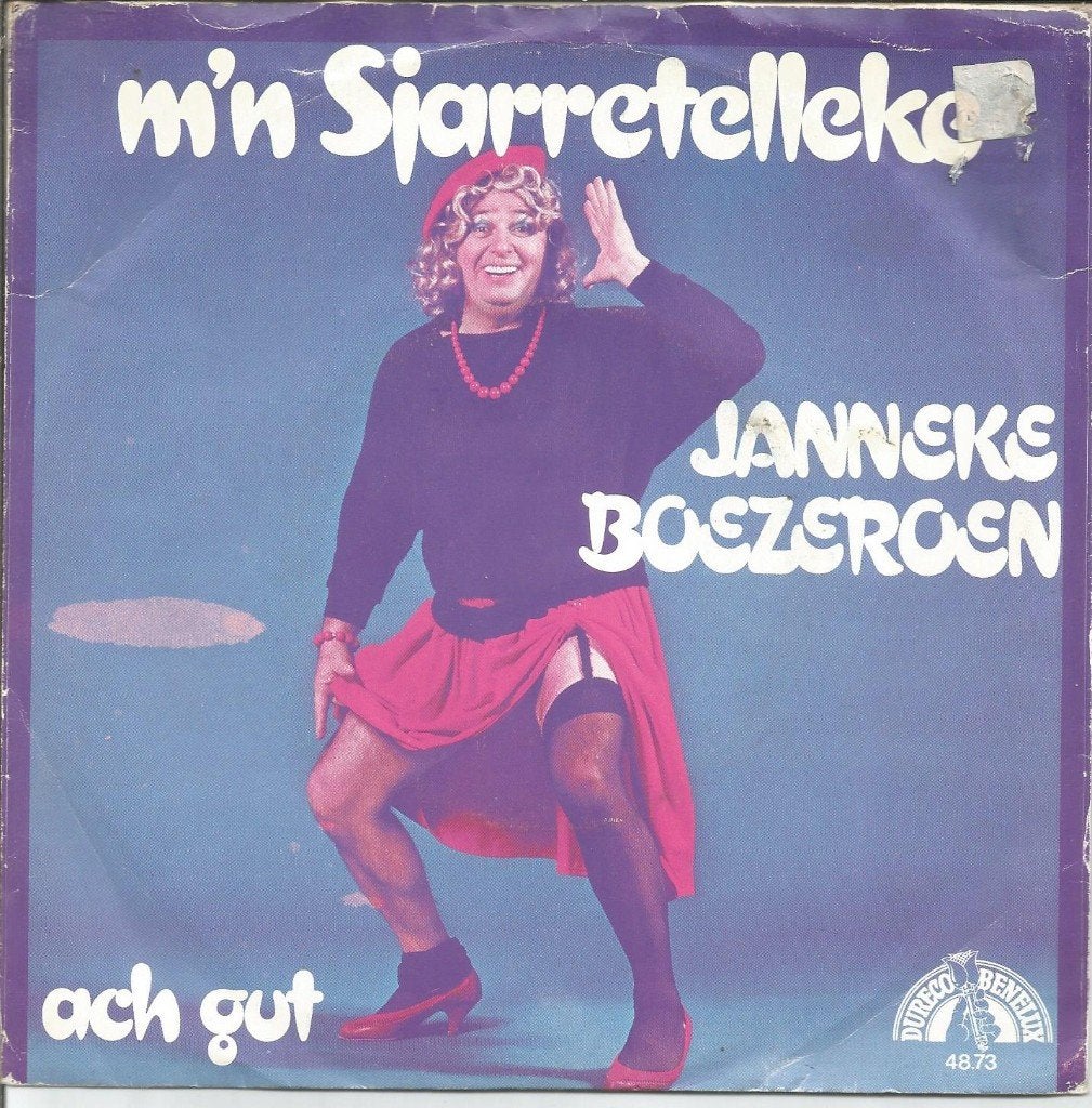 Jan(neke) Boezeroen ‎– M'n Sjarretelleke (1983), Gebruikt, Fotohoes, 7 inch, Ophalen of Verzenden