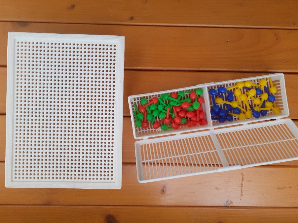 Vintage drukpennetjes Quercetti Italy, Kinderen en Baby's, Speelgoed | Educatief en Creatief, Ophalen of Verzenden, Zo goed als nieuw