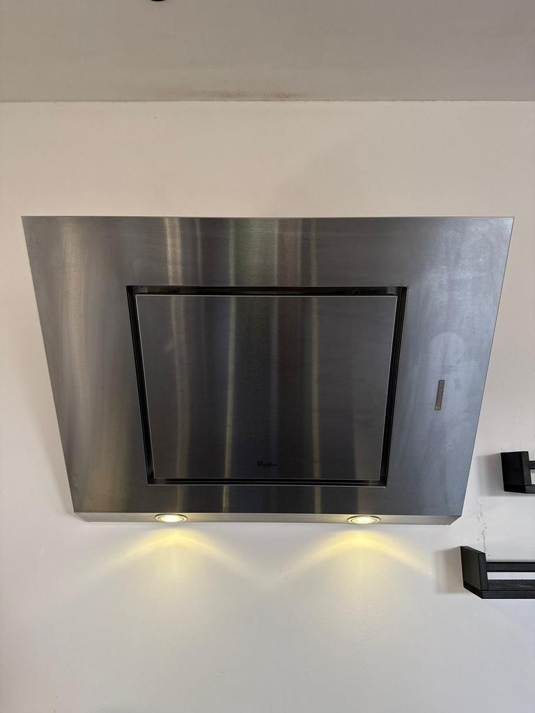 Whirlpool afzuigkap, Wandschouwkap, Ophalen of Verzenden, Zo goed als nieuw, Vrijstaand