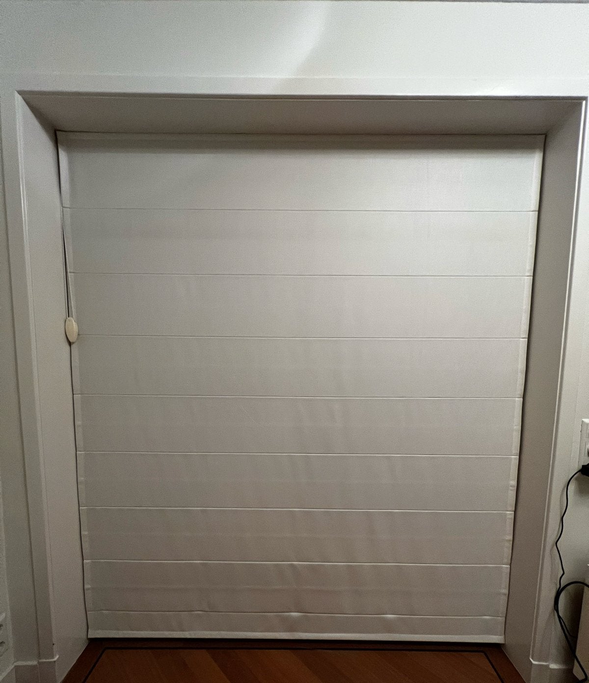Luxe lichtdoorlatend rolgordijn, wit/crème, Ophalen, Overige merken, Wit, Rolgordijn
