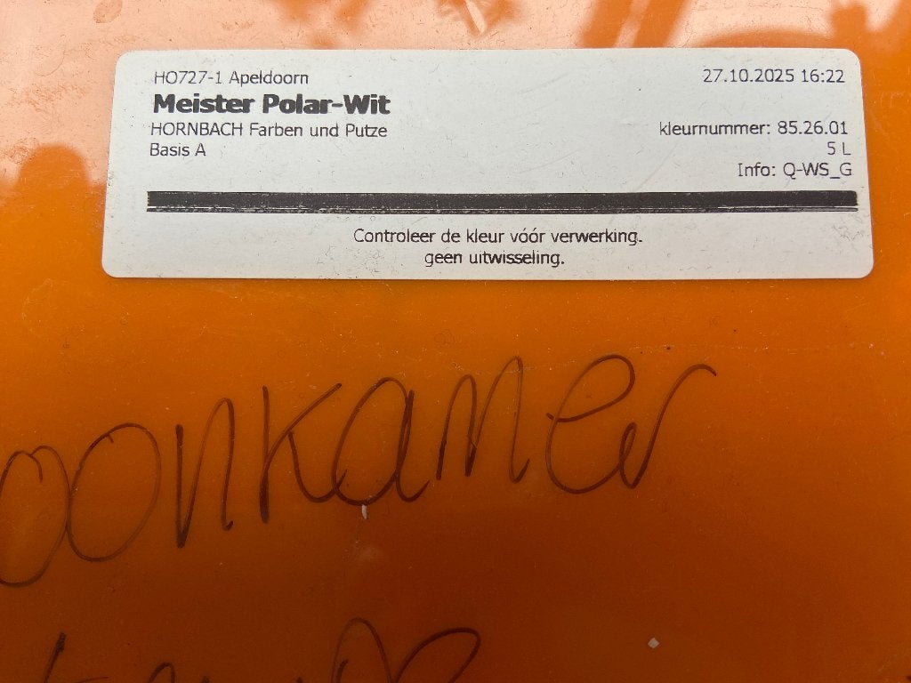 Restje muurverf Taupe, Doe-het-zelf en Verbouw, Ophalen, Overige kleuren, Minder dan 5 liter, Verf