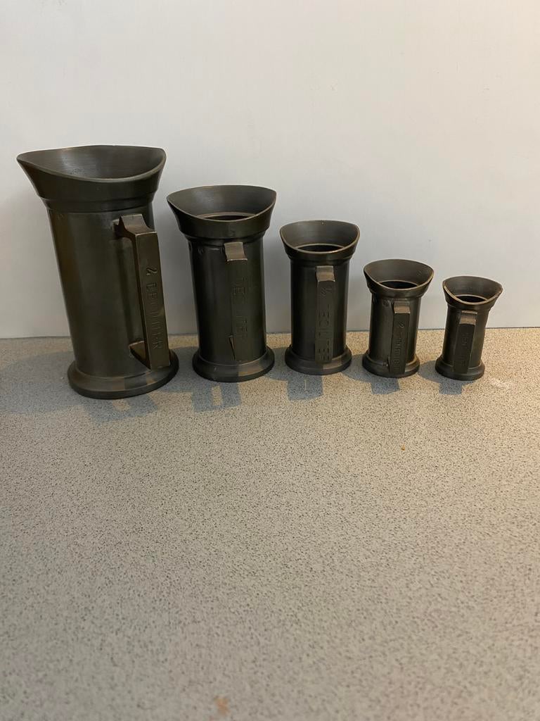 Maatbekers tin, Antiek en Kunst, Antiek | Tin, Ophalen of Verzenden