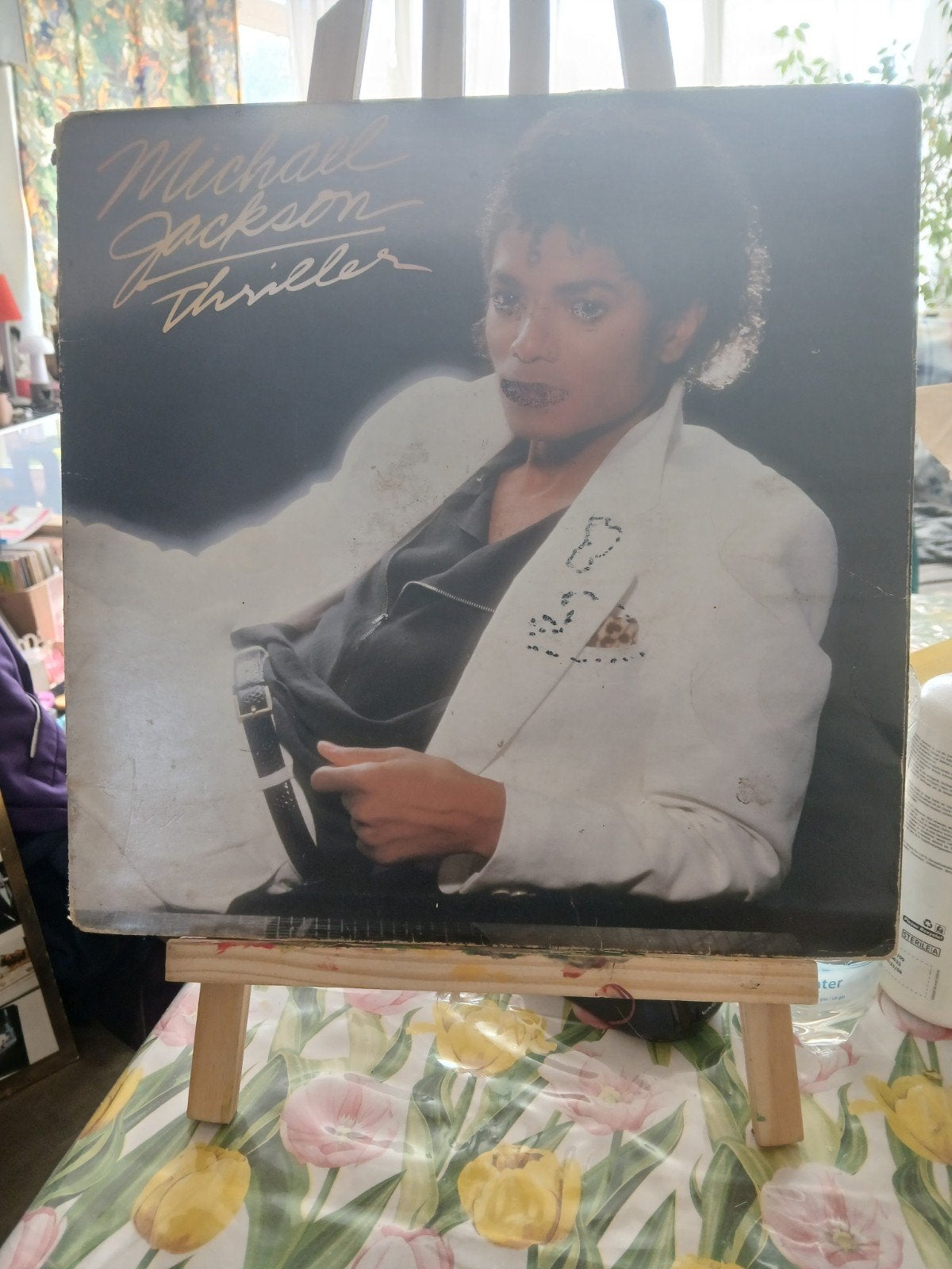 Michael Jackson - Thriller LP (veel Gebruikt), LP, Gebruikt, Pop, Ophalen of Verzenden