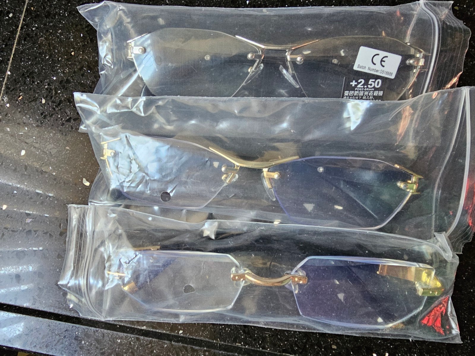 3 Leesbrillen +2.5 voor €5,00, Ophalen, Nieuw, Overige merken