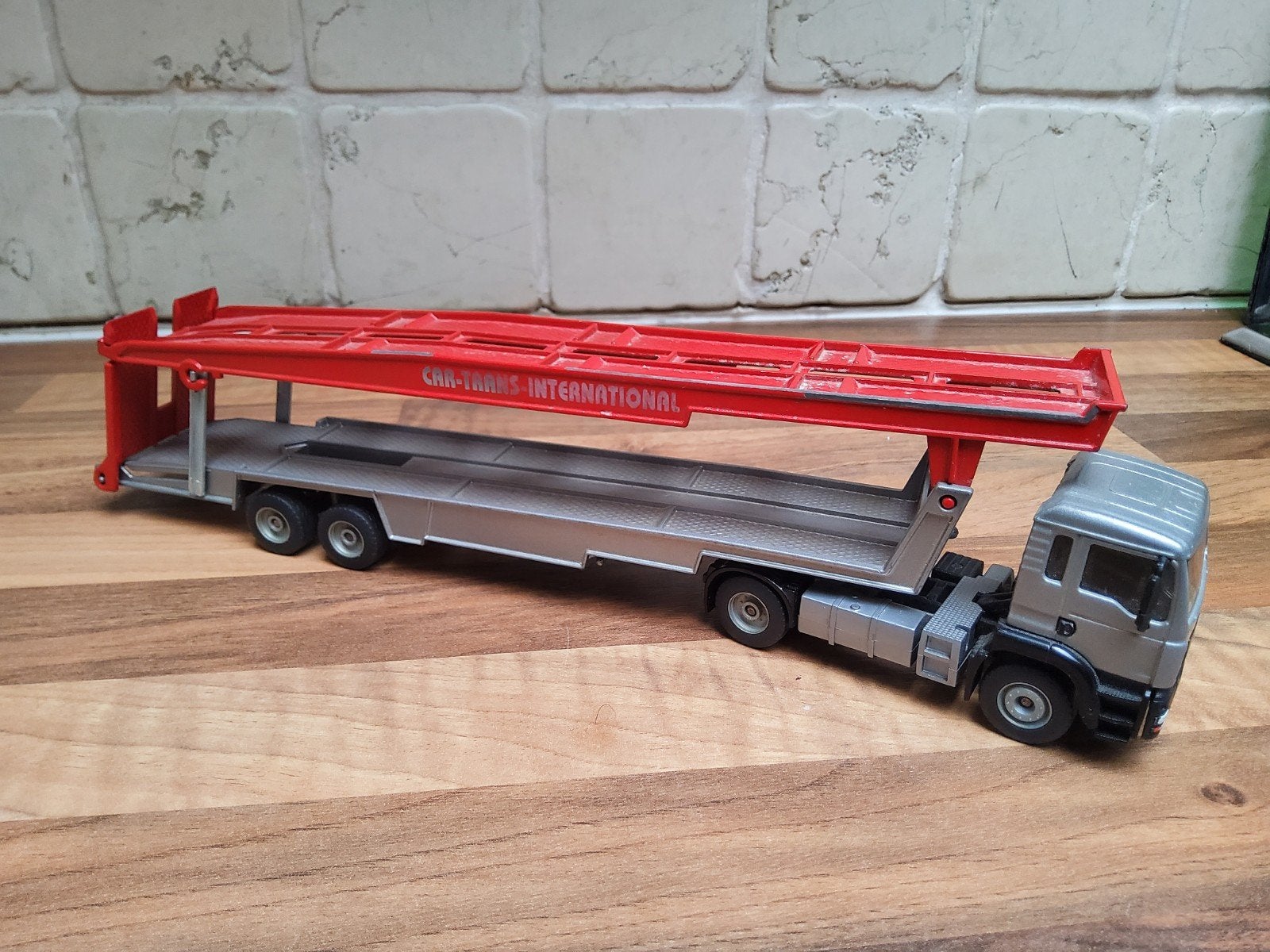 Siku MAN 2534 autotransporter, Overige merken, Gebruikt, 1:32 tot 1:50, Ophalen of Verzenden
