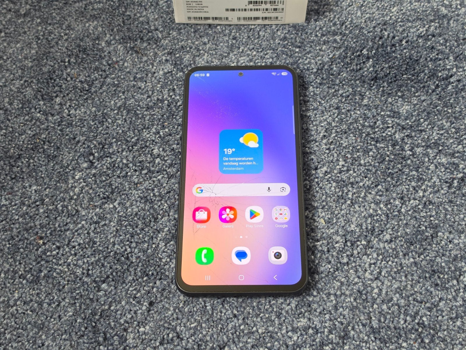 Samsung Galaxy A54 - 128 GB (met doos), Telecommunicatie, Mobiele telefoons | Samsung, Gebruikt, Zwart, Touchscreen, Ophalen of Verzenden