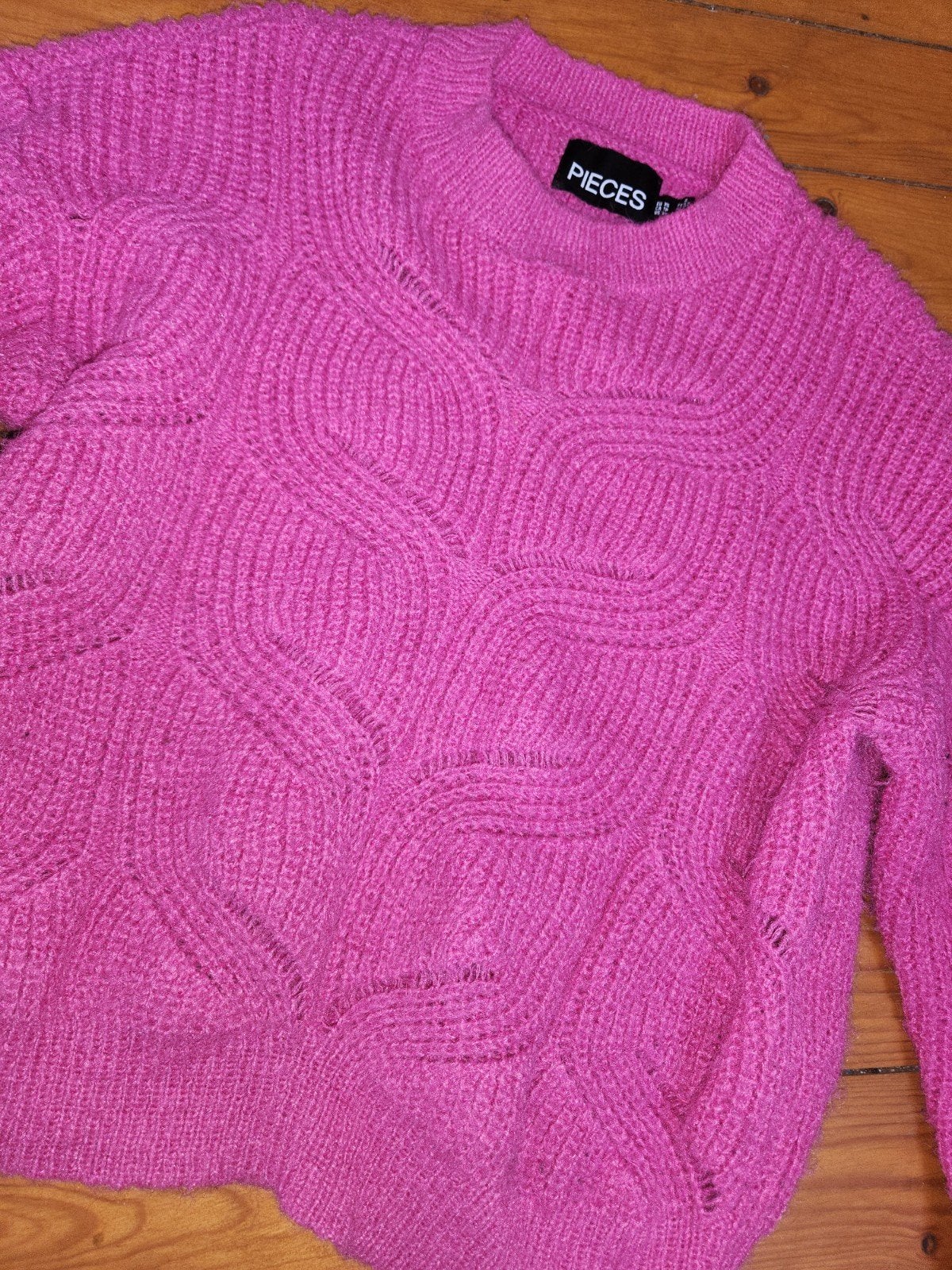 Roze trui van Pieces met bolletjes - maat xs, Kleding | Dames, Ophalen of Verzenden, Roze, Maat 34 (XS) of kleiner, Gedragen