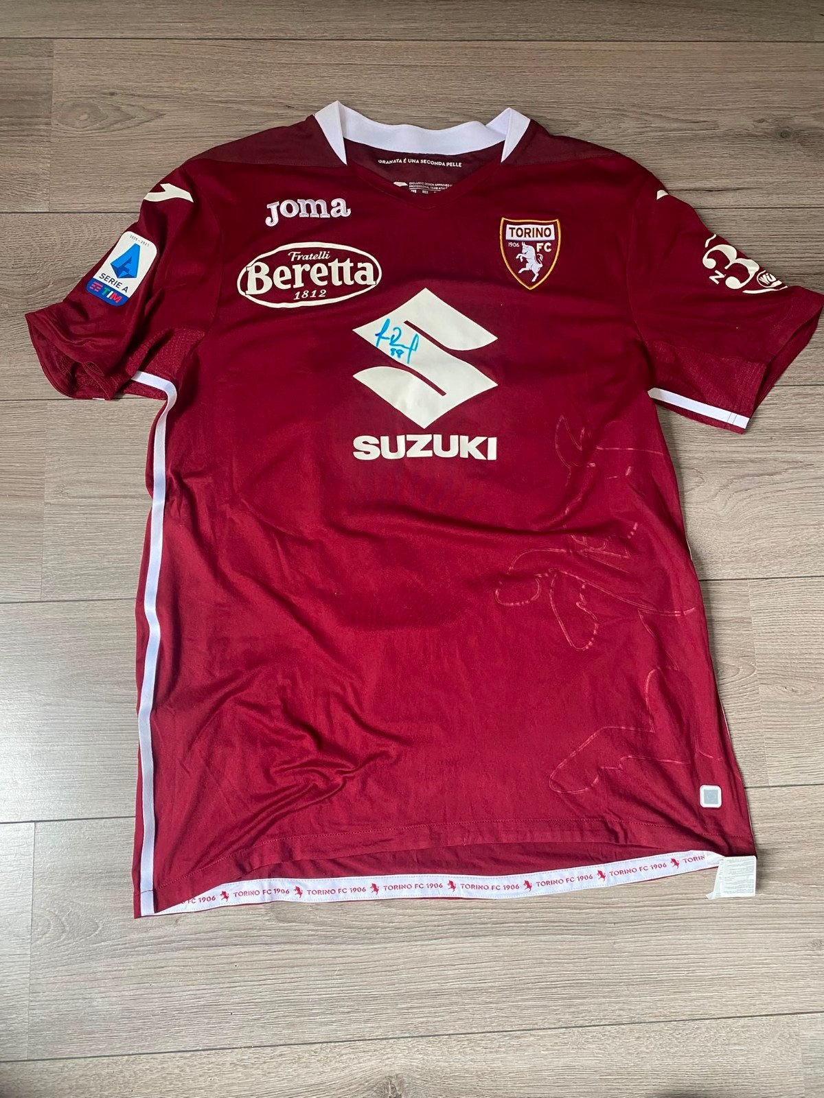 Torino FC matchworn en  gesigneerd Thomas Rincón, Joma, Maat 48/50 (M), Ophalen of Verzenden, Zo goed als nieuw