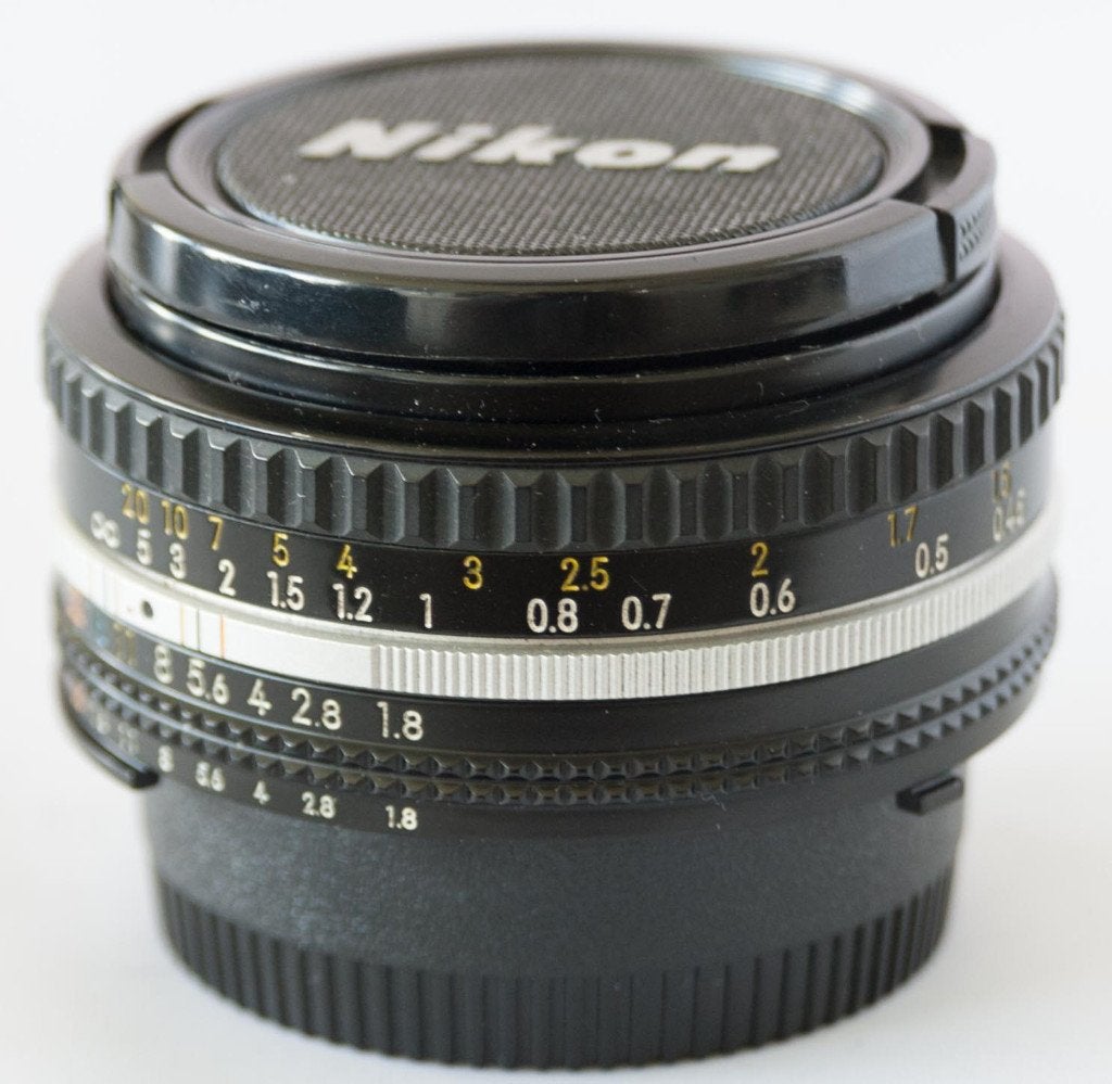 Nikon 50 mm 1.8 AIS lens, Gebruikt, Handmatige focus, Nikon, Ophalen of Verzenden