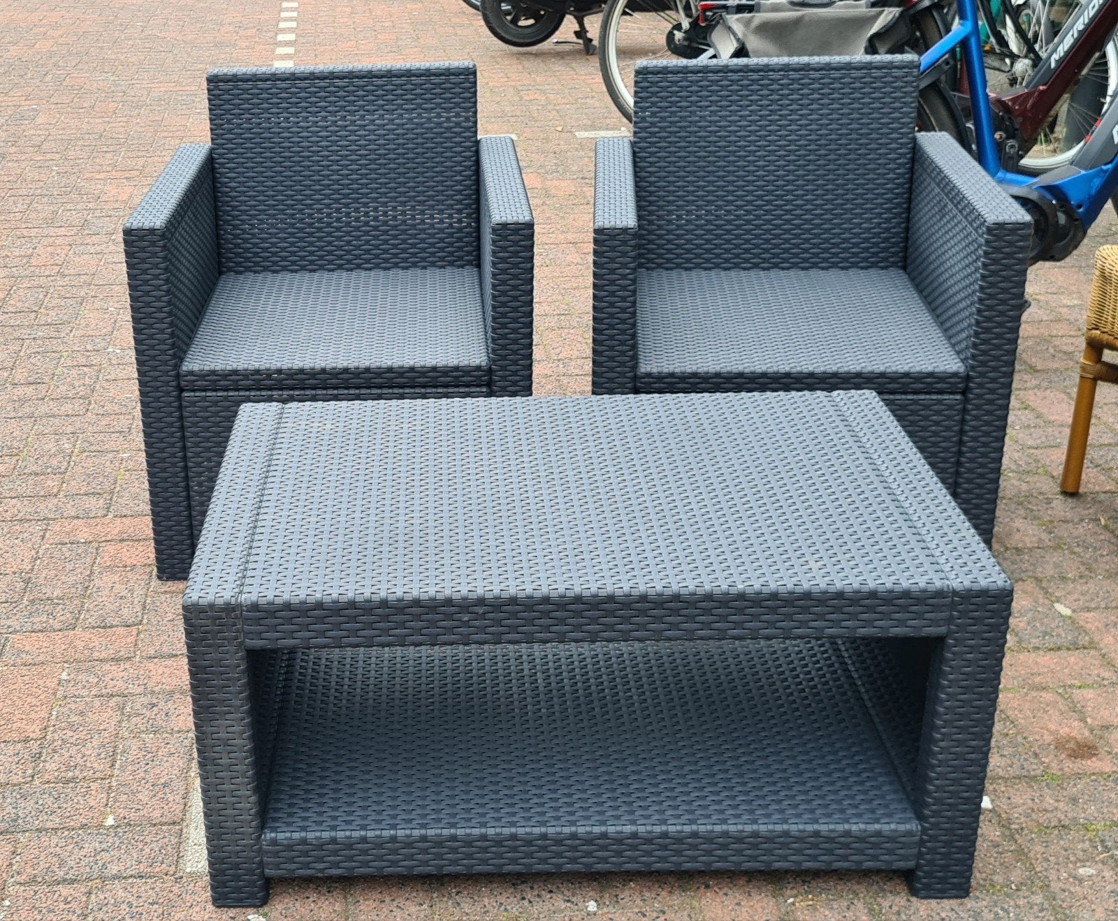 Allibert tuin set, Ophalen, Kunststof, 2 zitplaatsen