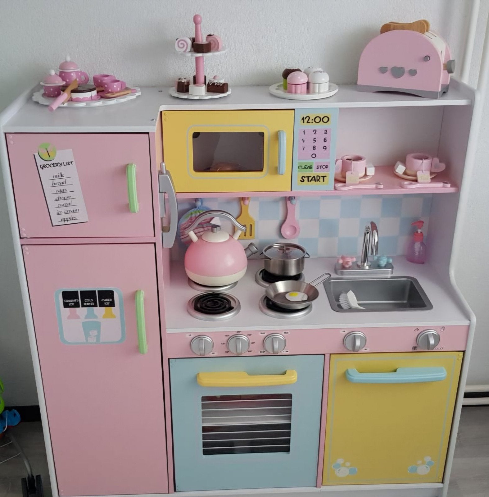 Kinder keuken "kidcraft" compleet!, Ophalen, Zo goed als nieuw, Hout, Speelkeuken