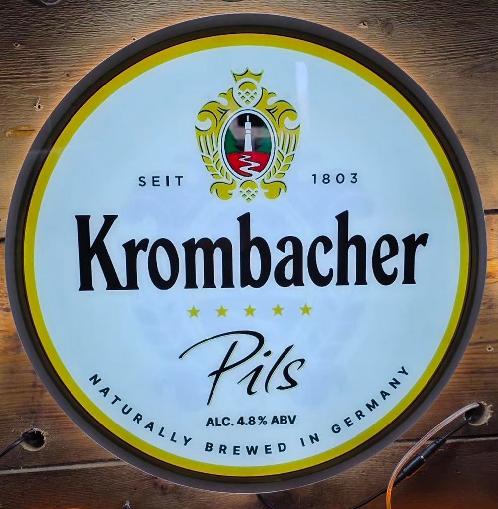 KROMBACHER LED reclame verlichting lamp, Ophalen of Verzenden, Nieuw, Reclamebord, Plaat of Schild, Overige merken