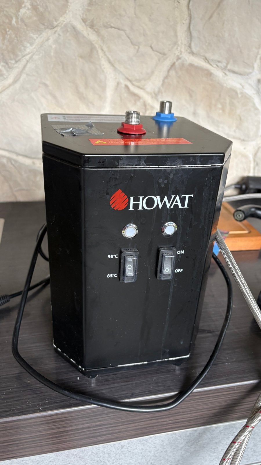 Howat kokend water kraan met boiler en filter, Ophalen of Verzenden, Zwart, Metaal, Overige merken