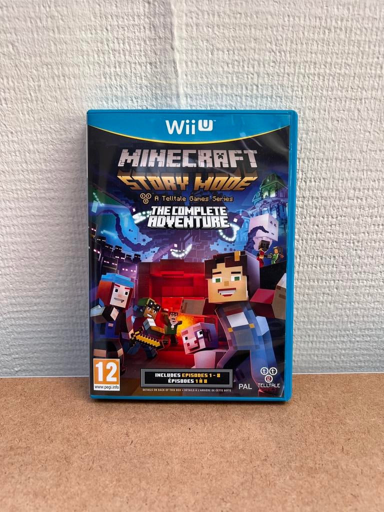 Minecraft Story Mode Complete Adventure Wii U Compleet, Spelcomputers en Games, Games | Nintendo Wii U, Zo goed als nieuw, Avontuur en Actie