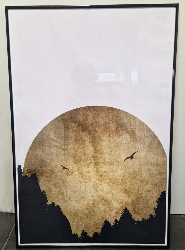 Prachtige Ingelijste Poster van Kubistika Nieuw!, Ophalen, Rechthoekig Staand, Met lijst, Nieuw