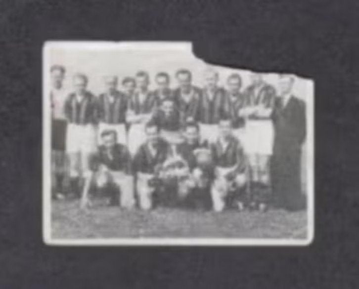Voetbalplaatje ONA Gouda 1951-1952., Verzamelen, Ophalen of Verzenden, Gebruikt