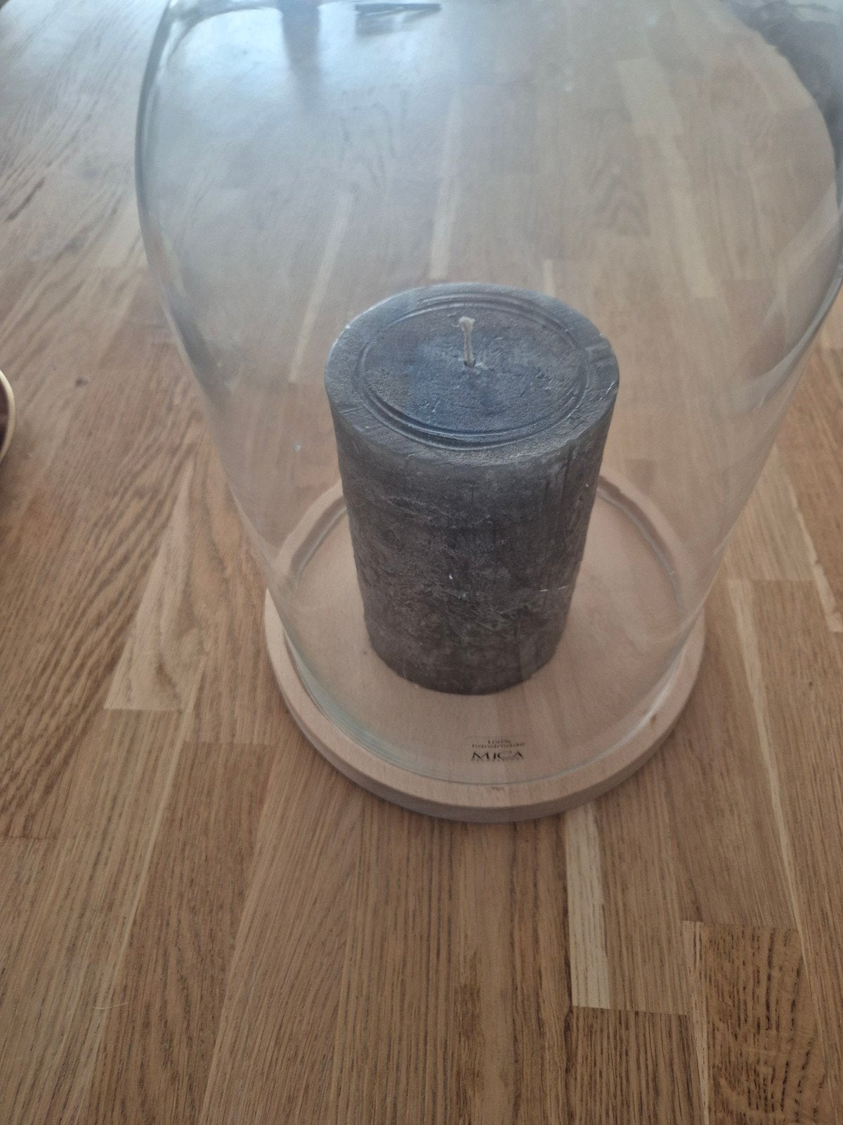 Mica stolp 100% handmade inclusief kaars, Ophalen, 21 cm, Nieuw, Handgemaakt