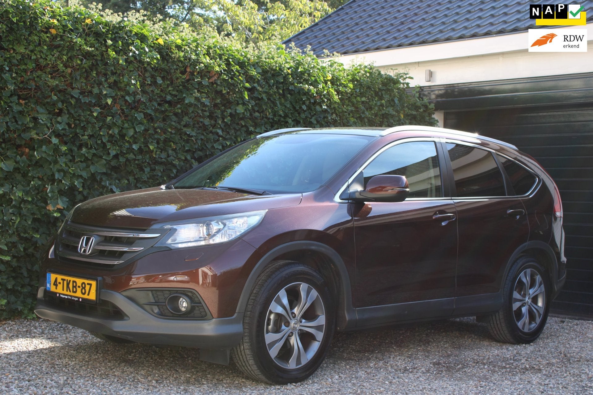 Honda CR-V 2.0 AWD Executive | Automaat | Panodak | Leer | N, Auto's, Euro 5, Gebruikt, Beige, 4 cilinders