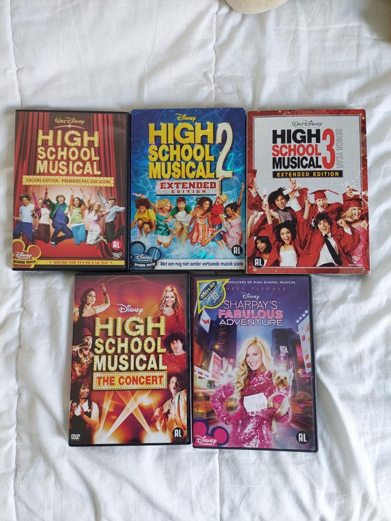 High School Musical DVD - Complete Collectie, Cd's en Dvd's, Alle leeftijden, Boxset, Ophalen of Verzenden, Zo goed als nieuw