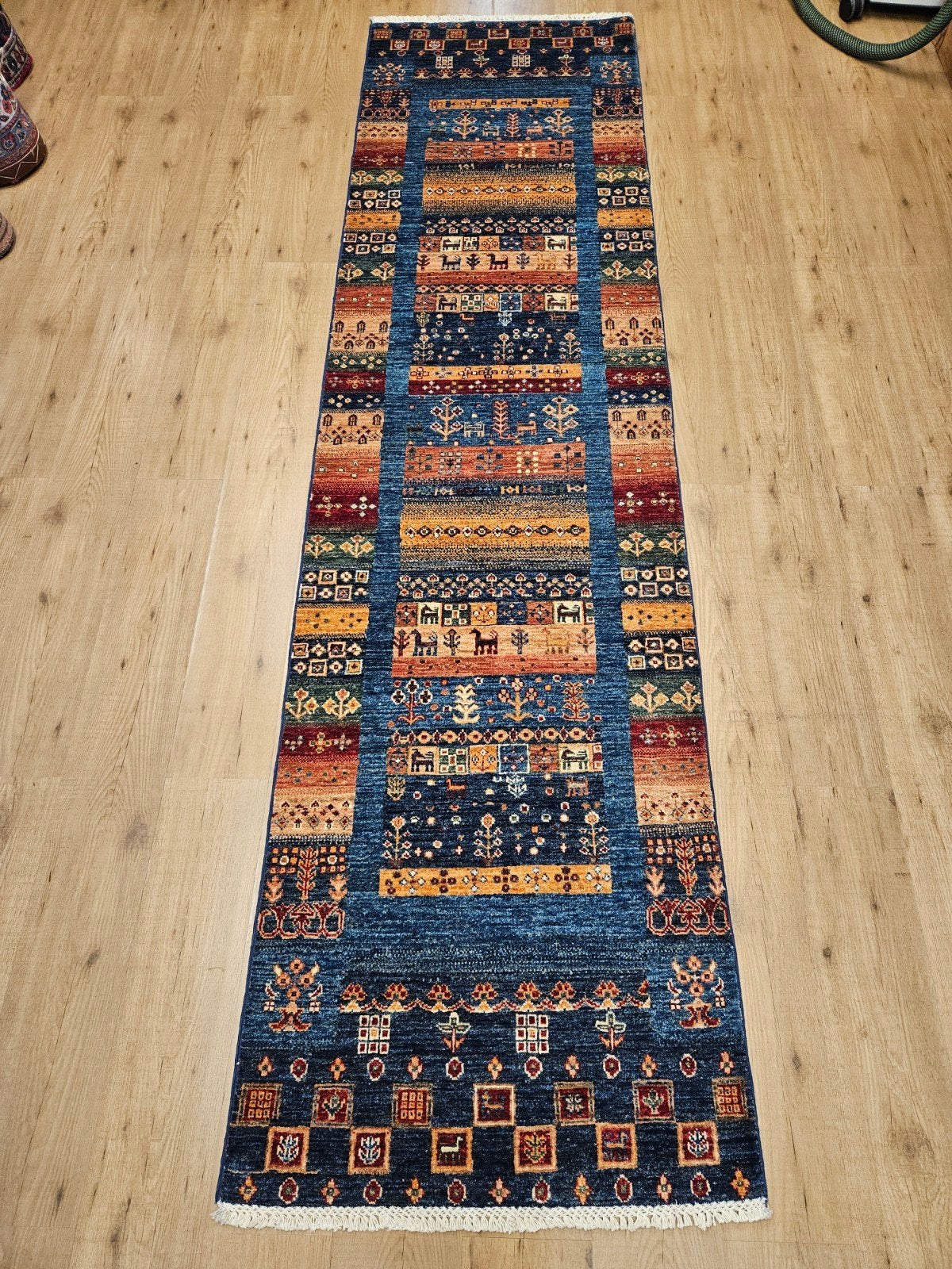 Handgeknoopt oosters tapijt loper loribaf 310x81, Info@SlatsAntiek.nl, Perzisch, Vof Slats Antiek, Crème