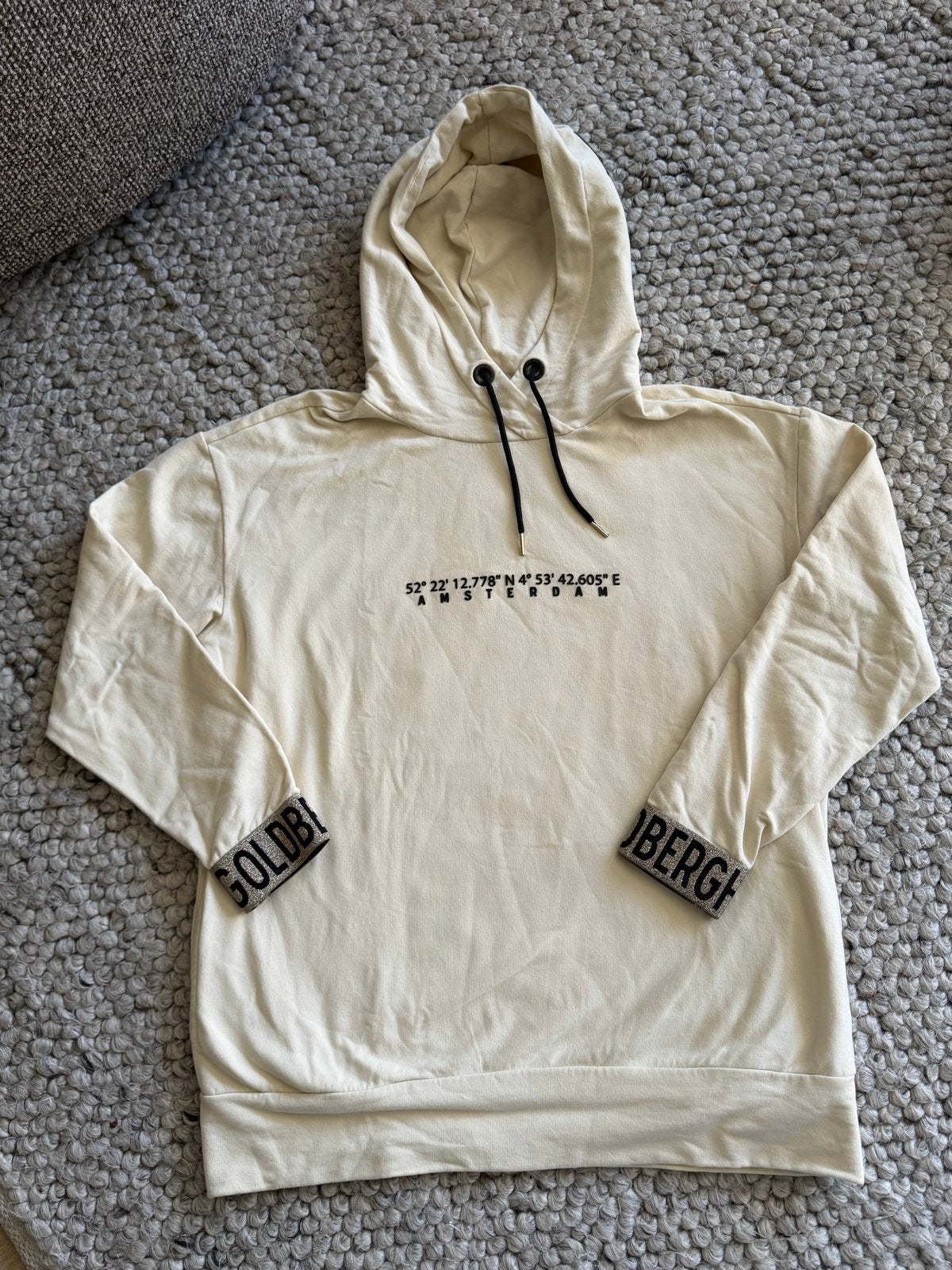 Goldbergh Lori Hoodie Crème - Maat S, Ophalen of Verzenden, Zo goed als nieuw, Maat 36 (S), Beige