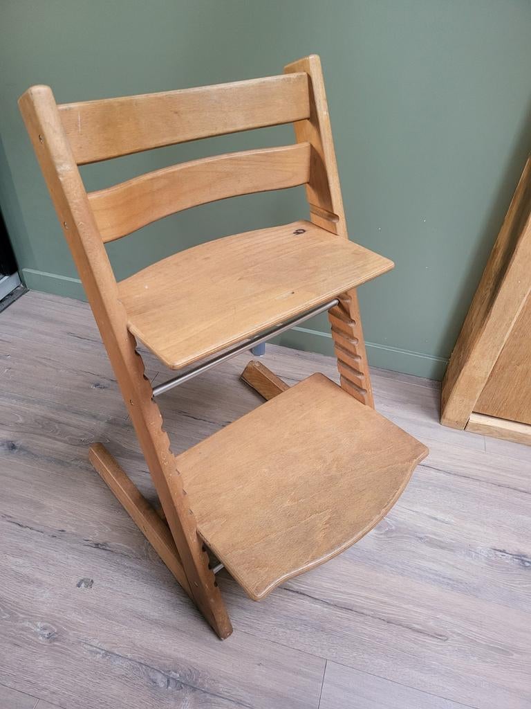 Stokke Tripp Trapp Meegroeistoel - Beukenhout, Kinderen en Baby's, Kinderstoelen, Ophalen, Gebruikt, Meegroeistoel