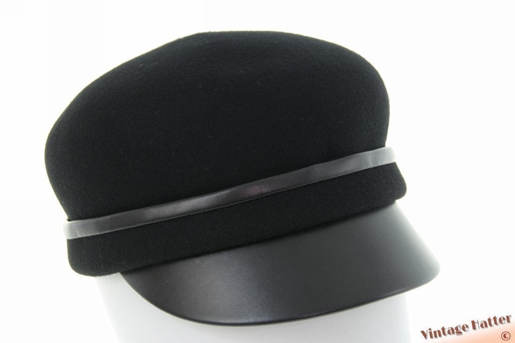 Dames pet Bronte Rocky zwart wolvilt 56 nieuw, 56 of 57 cm (M, 7 of 7⅛ inch), Bronté Amsterdam - Rocky, Nieuw, Ophalen of Verzenden