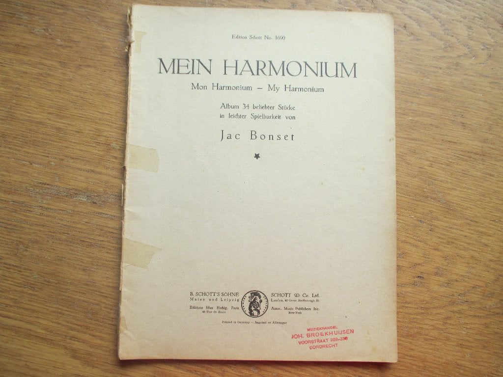 Mijn harmonium - 34 titels voor orgel, Orgel, Gebruikt, Klassiek, Ophalen of Verzenden