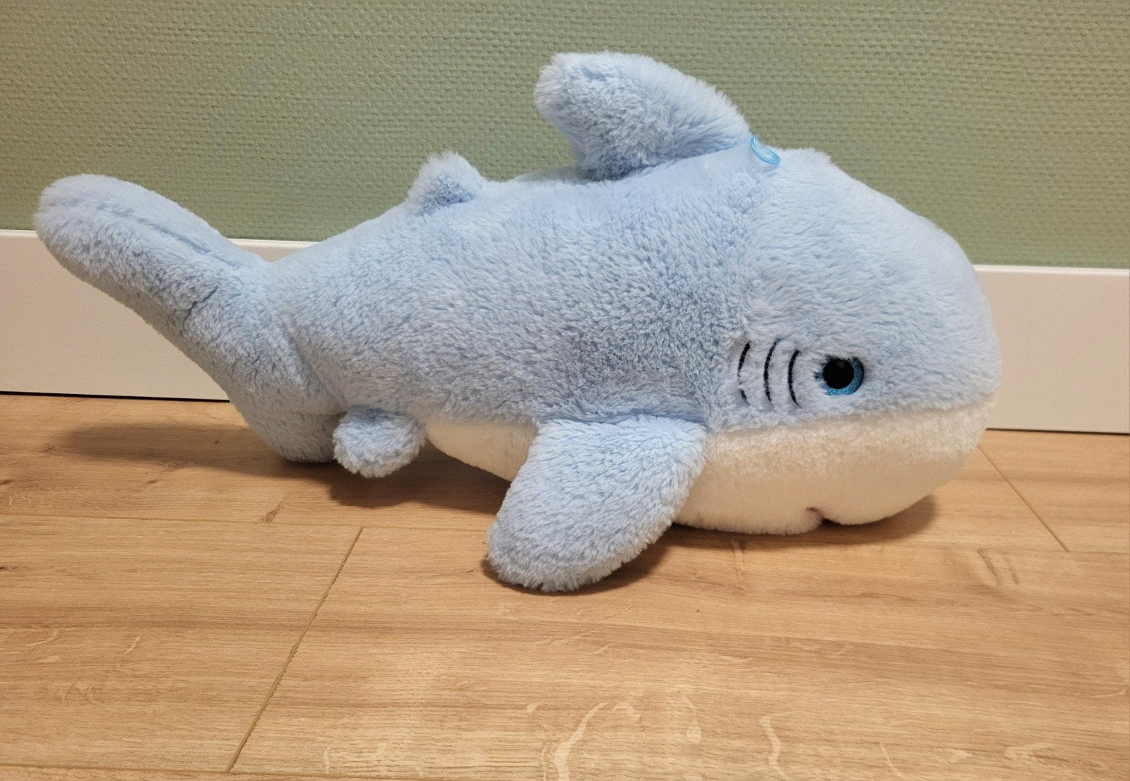 Knuffel dolfijn 53cm, Overige typen, Blauw, Ophalen of Verzenden, Zo goed als nieuw