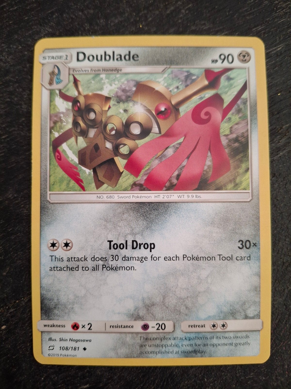 Pokémon Kaart: Doublade (108/181) - Losse Kaart, Ophalen of Verzenden, Gebruikt, Losse kaart
