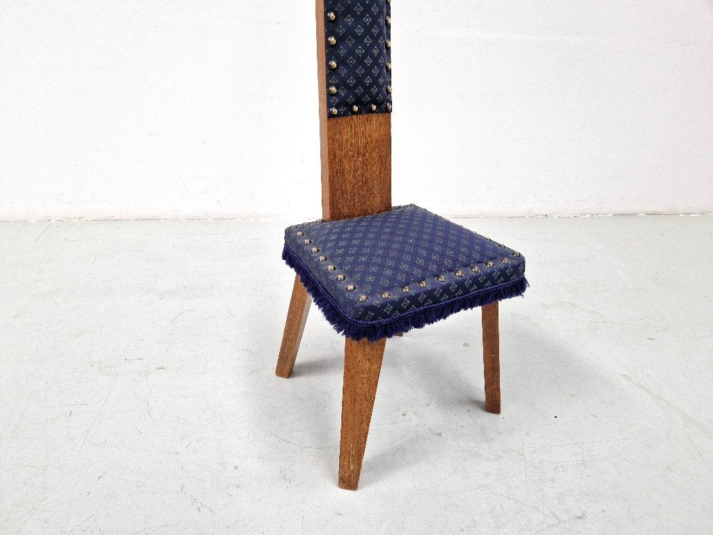 Eiken Stoeltje | Brutalist | Arts and Crafts, Antiek en Kunst, Ophalen of Verzenden