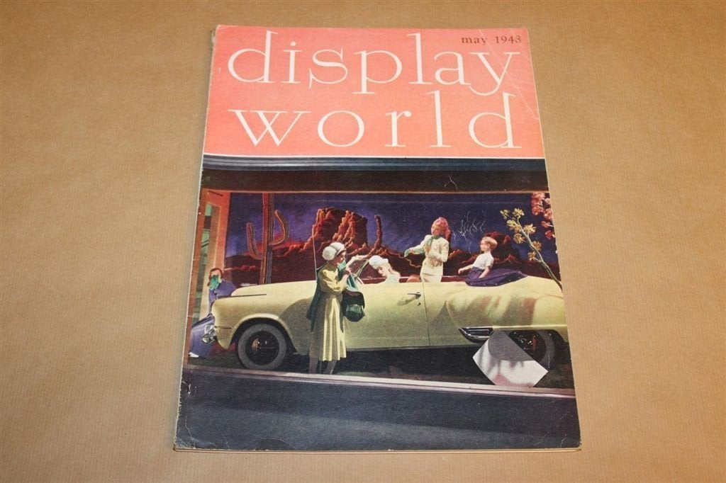 Display World May 1948 - Over etalages, paspoppen e.d. !!, Ophalen of Verzenden, 1940 tot 1960, Knipsel(s)