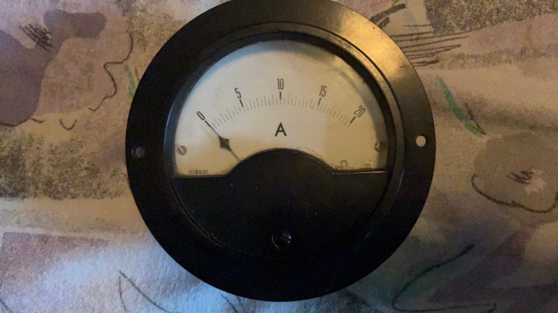 Vintage Ampèremeter - Analoge Stroommeter, Ophalen of Verzenden, Gebruikt, Elektriciteit