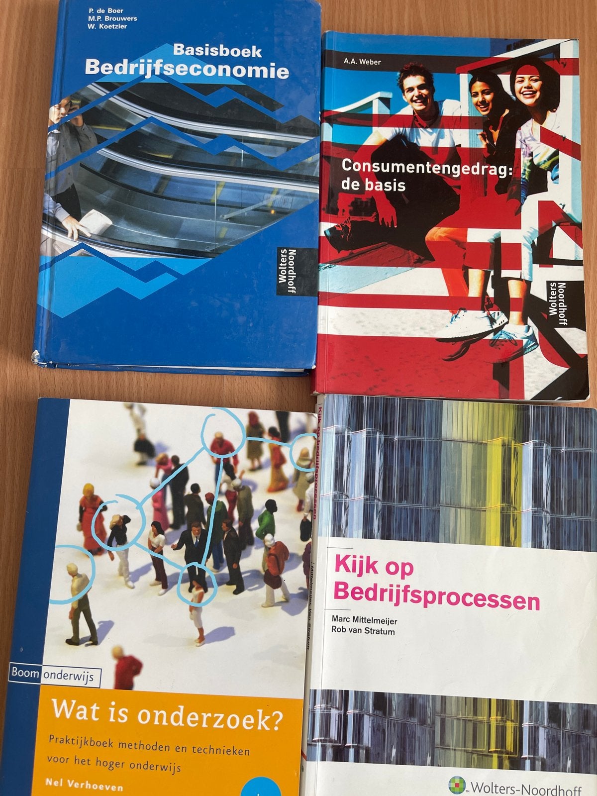 4 studieboeken: Bedrijfseconomie, Consumentengedrag, Onderzo, Boeken, Ophalen of Verzenden, Gamma, Gelezen, HBO