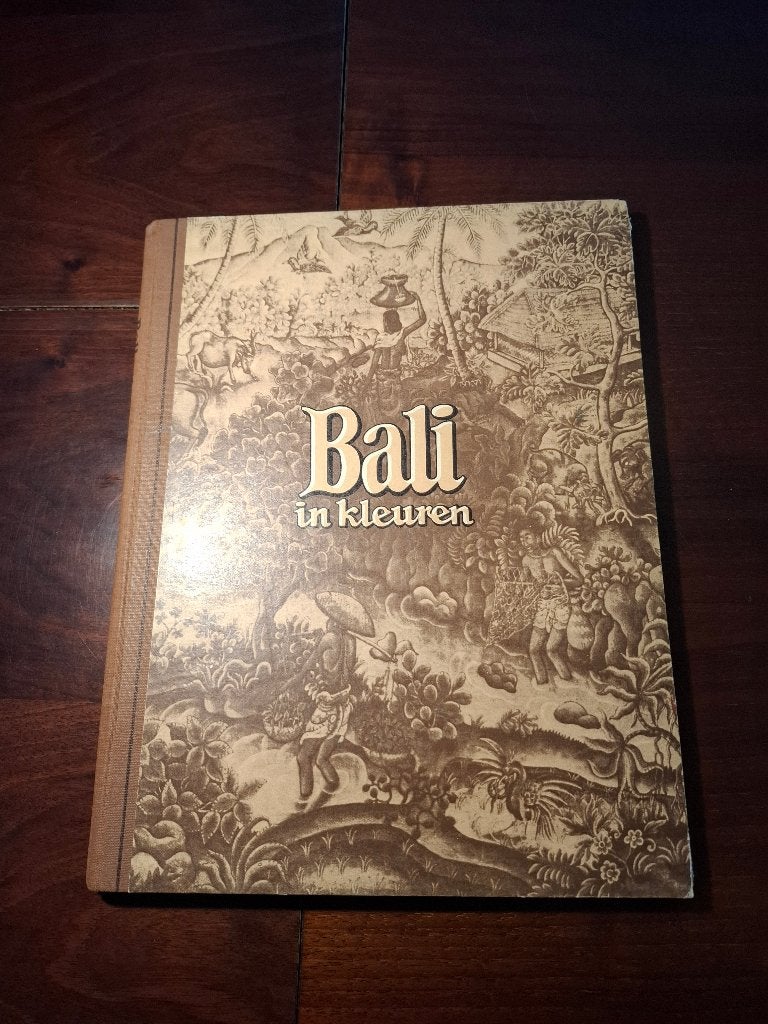Douwe Egberts - Plaatjesboek - Bali in kleuren (1951), Boeken, Ophalen of Verzenden, Gelezen, Piet Bakker, Plaatjesalbum
