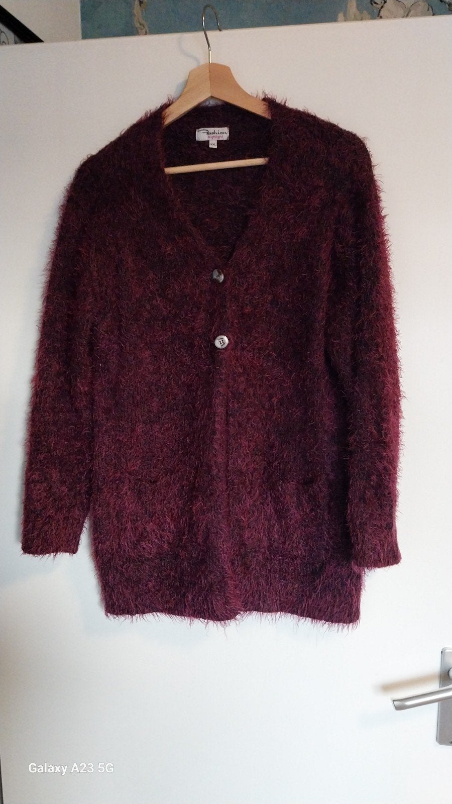 bordeauxrood vest, Maat 42/44 (L), Ophalen of Verzenden, Zo goed als nieuw, Fashion Highlight