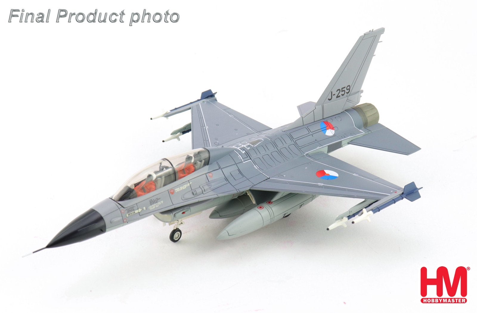 Hobby Master HA38079 General Dynamics F-16B Fighting Falcon, Ophalen, Schaalmodel, Nieuw, Pilot Station