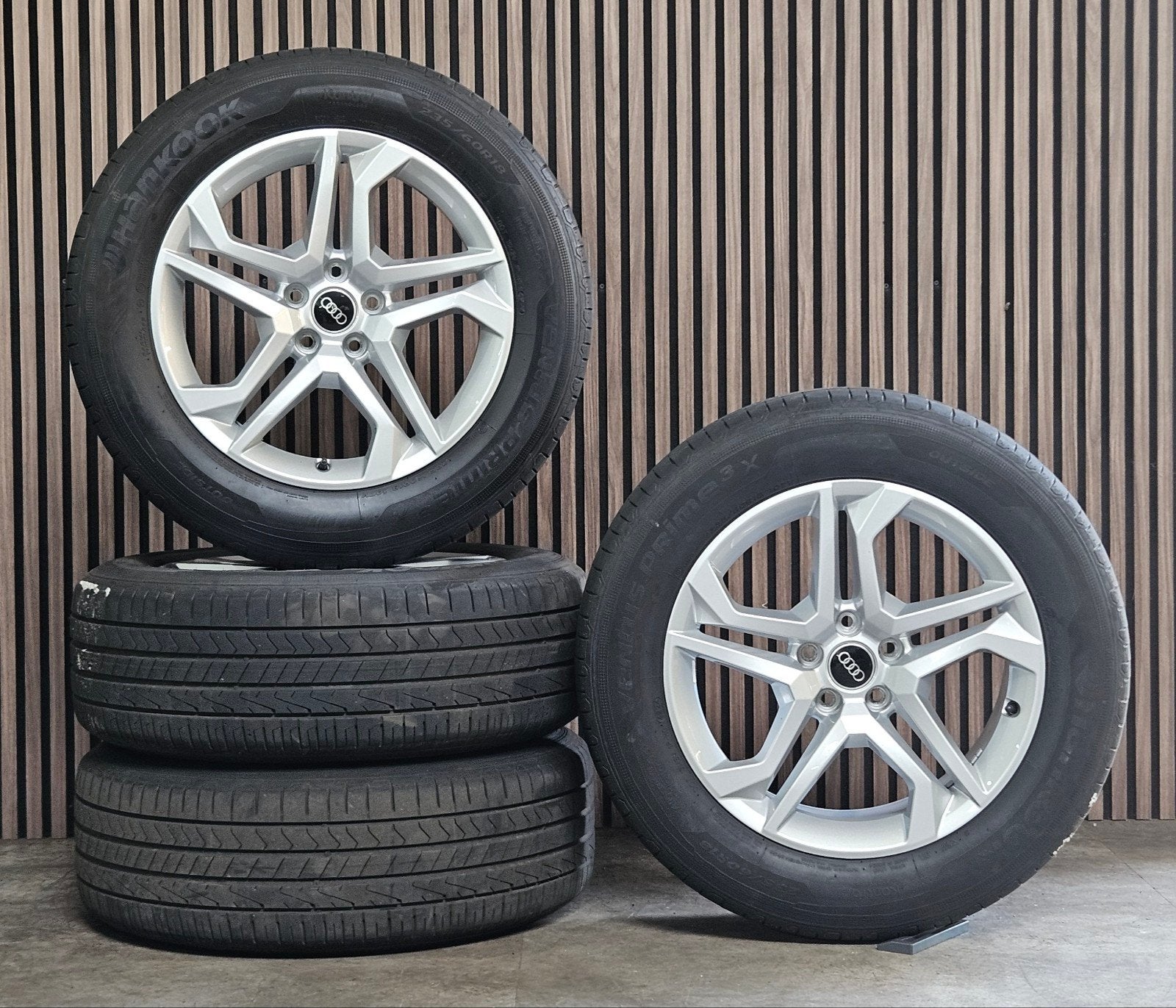 ZGAN 18" Orig AUDI Q5 Velgen+GOEDE A merk Zomerbanden 5x112, Ophalen, Gebruikt, Banden en Velgen, Audi