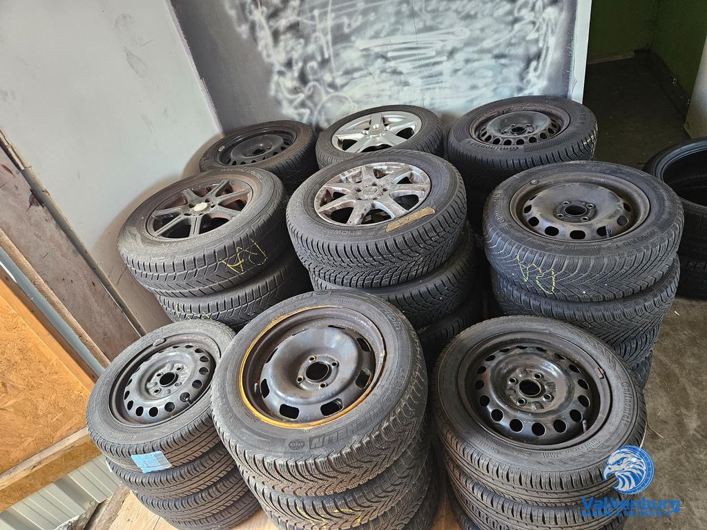 Partij velgen met band 9 sets 15 16 inch Audi Citroen Toyota, Ophalen, Gebruikt, -, -
