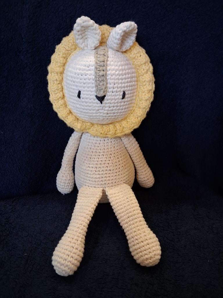Gehaakte knuffel leeuw nieuw, Ophalen of Verzenden, Nieuw, Kraamcadeau