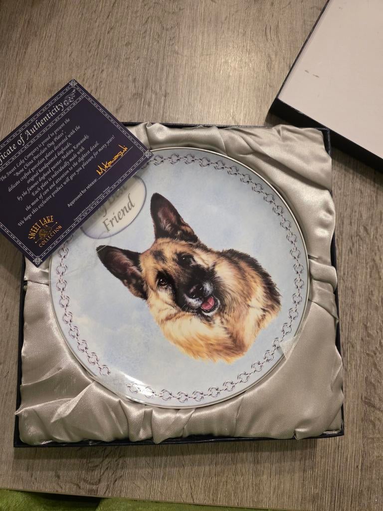Sweet Lake Collection borden met honden (8 stuks), Antiek en Kunst, Antiek | Wandborden en Tegels, Ophalen of Verzenden