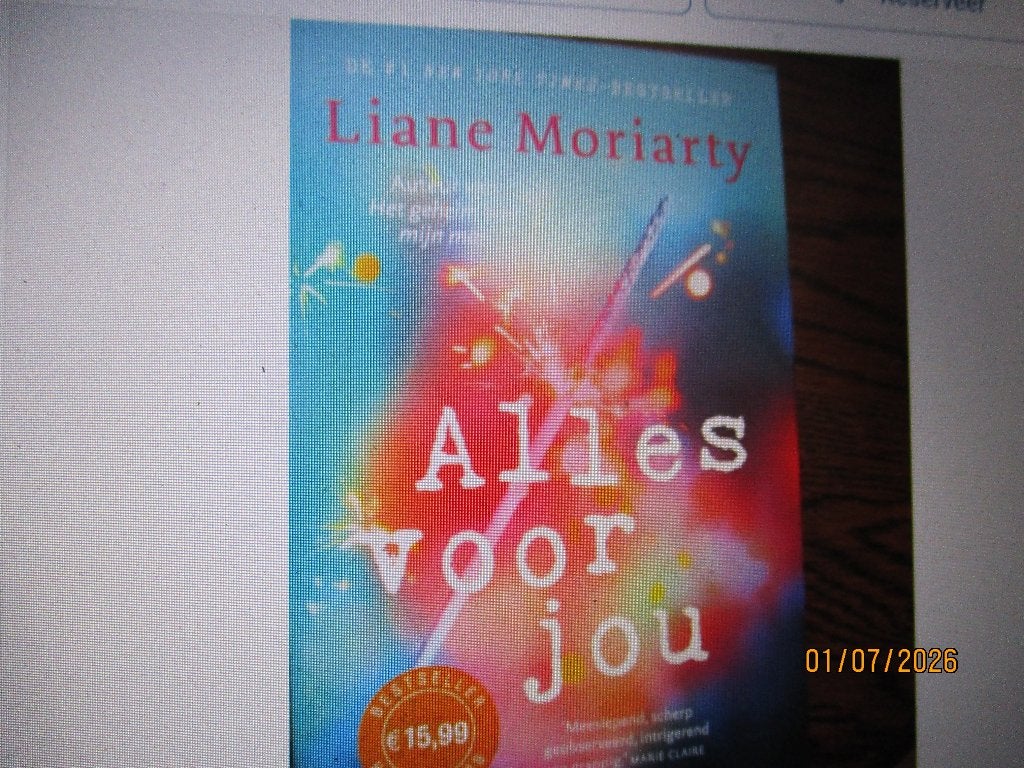 Alles voor jou : Liane Moriarty 9789400511231 #, Ophalen of Verzenden, Zo goed als nieuw